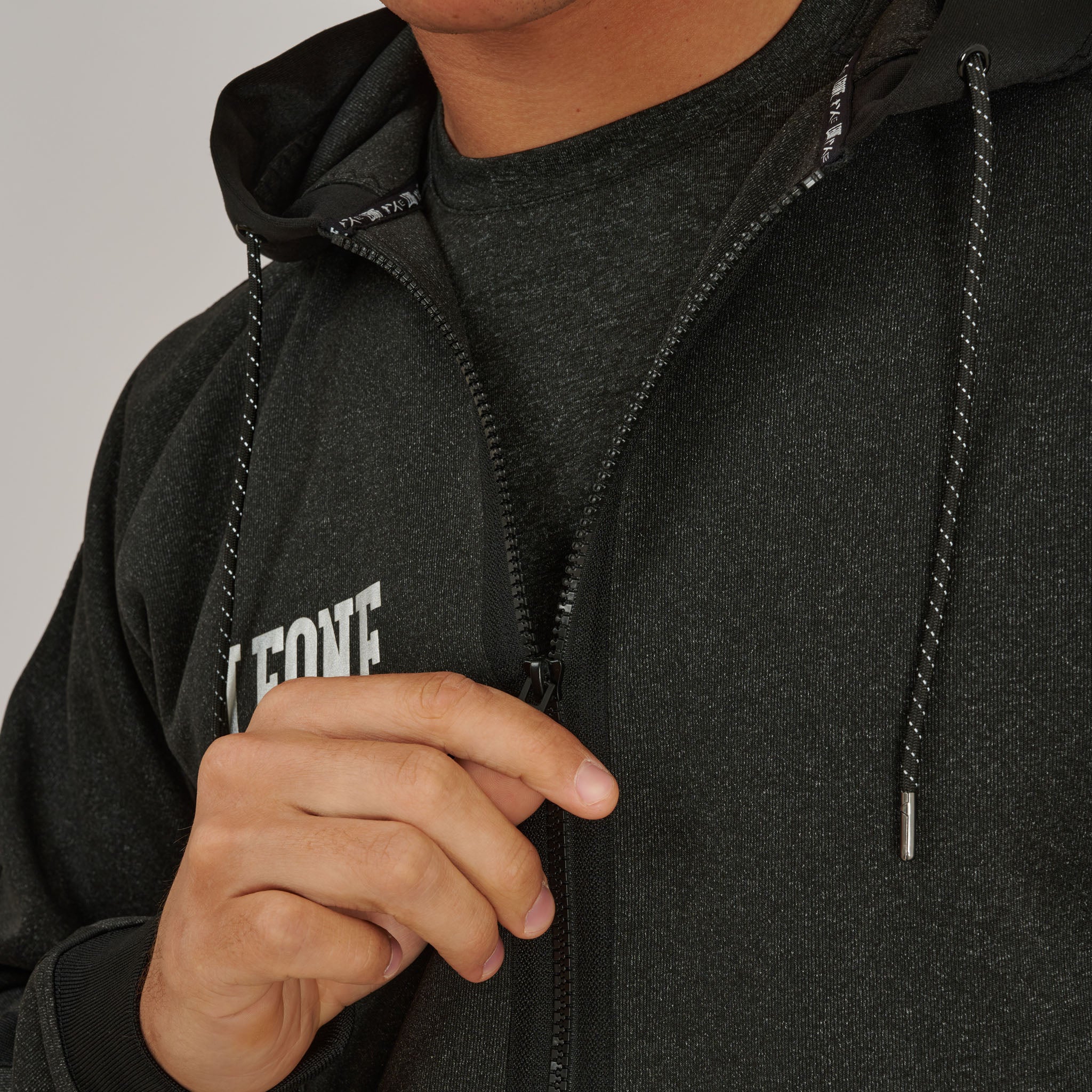 MELANGE HOODED SWEATSHIRT