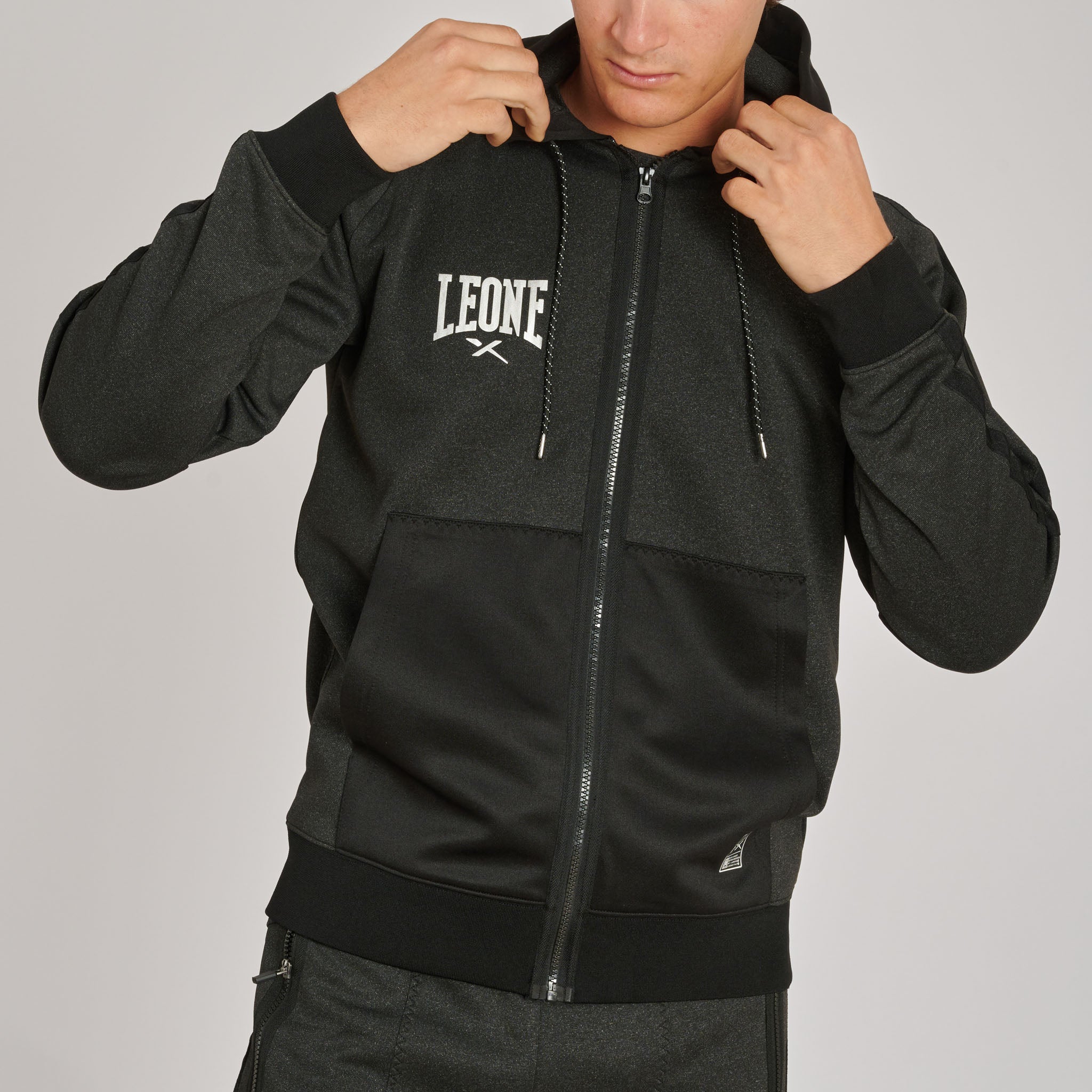 MELANGE HOODED SWEATSHIRT