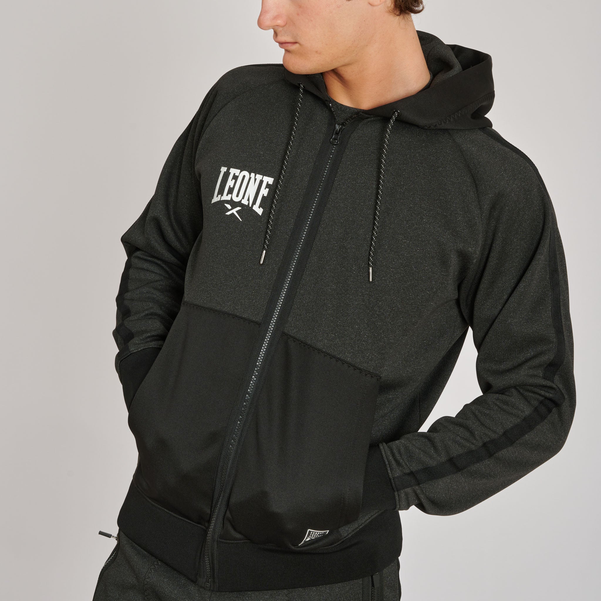 MELANGE HOODED SWEATSHIRT