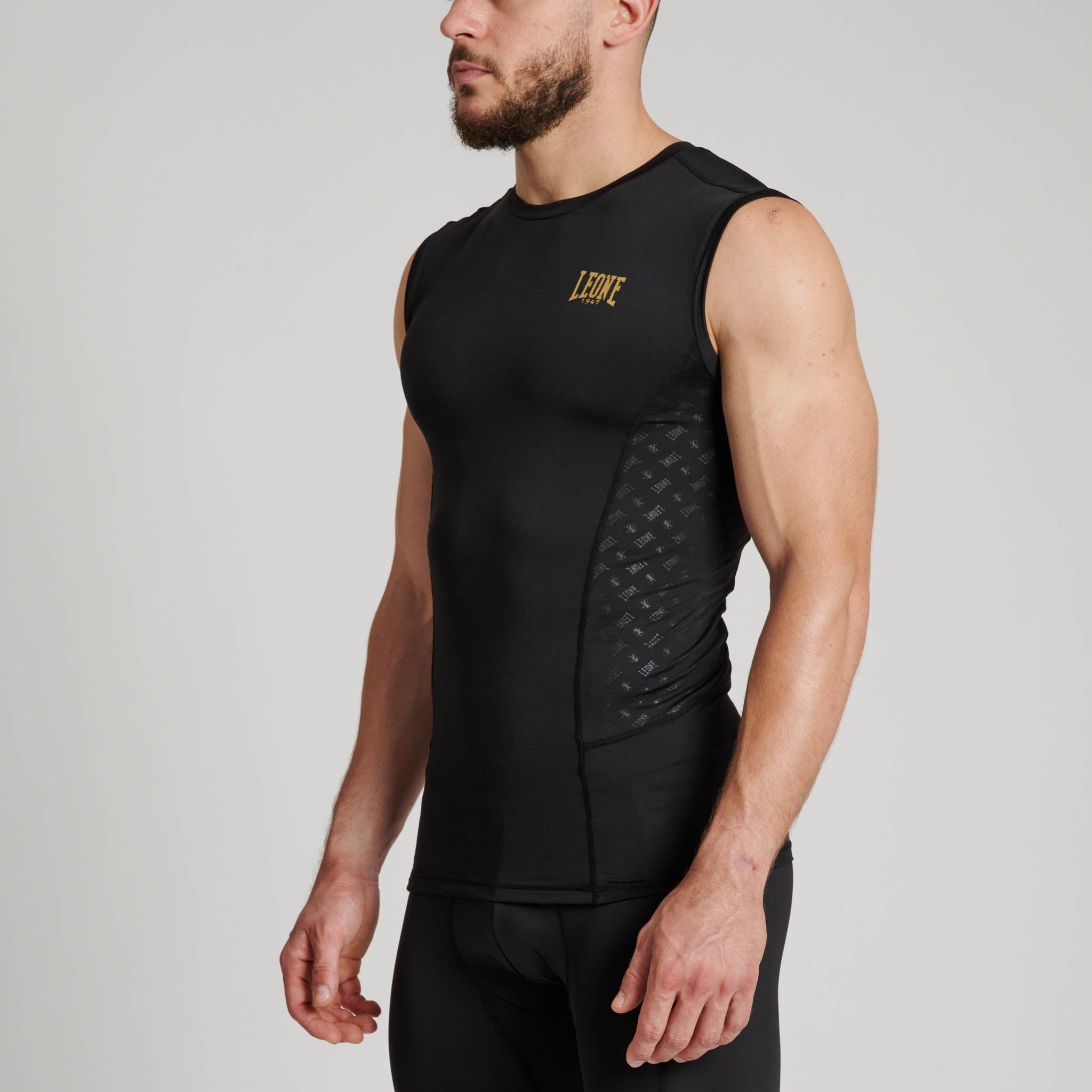 DNA sleeveless compression t - shirt