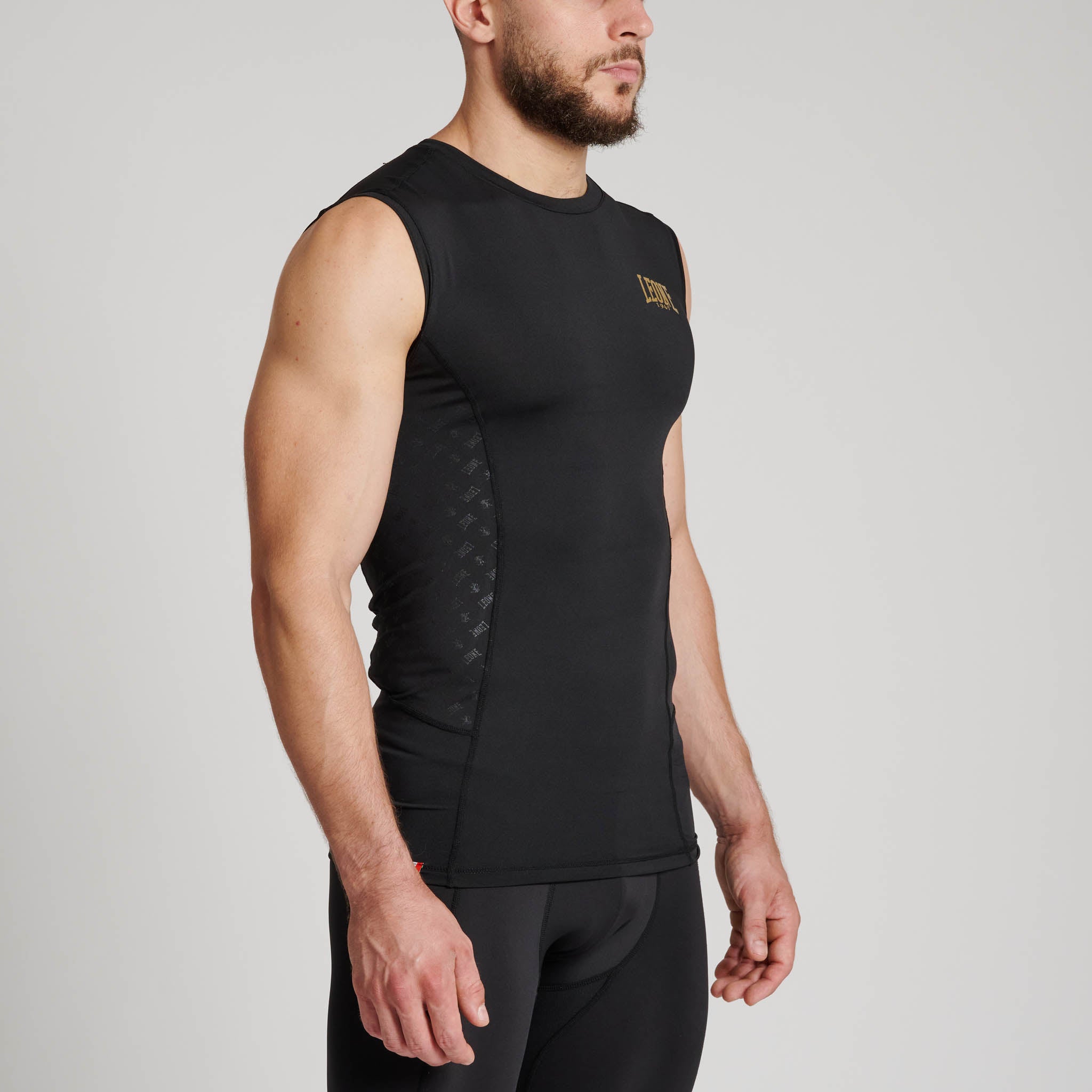 DNA sleeveless compression t - shirt