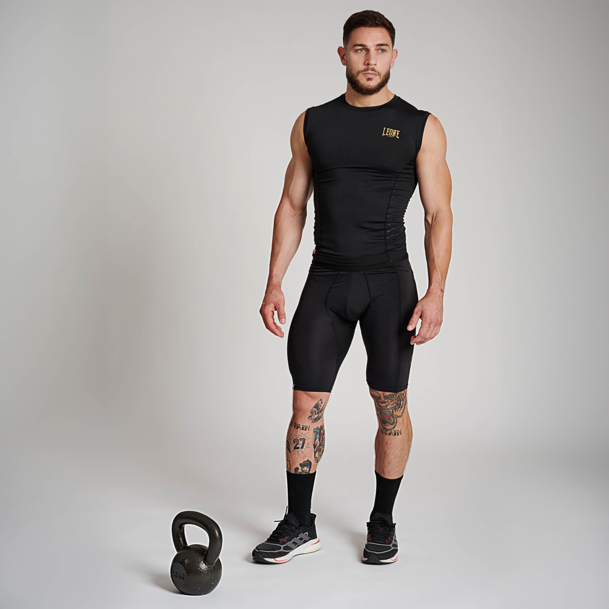 DNA sleeveless compression t - shirt