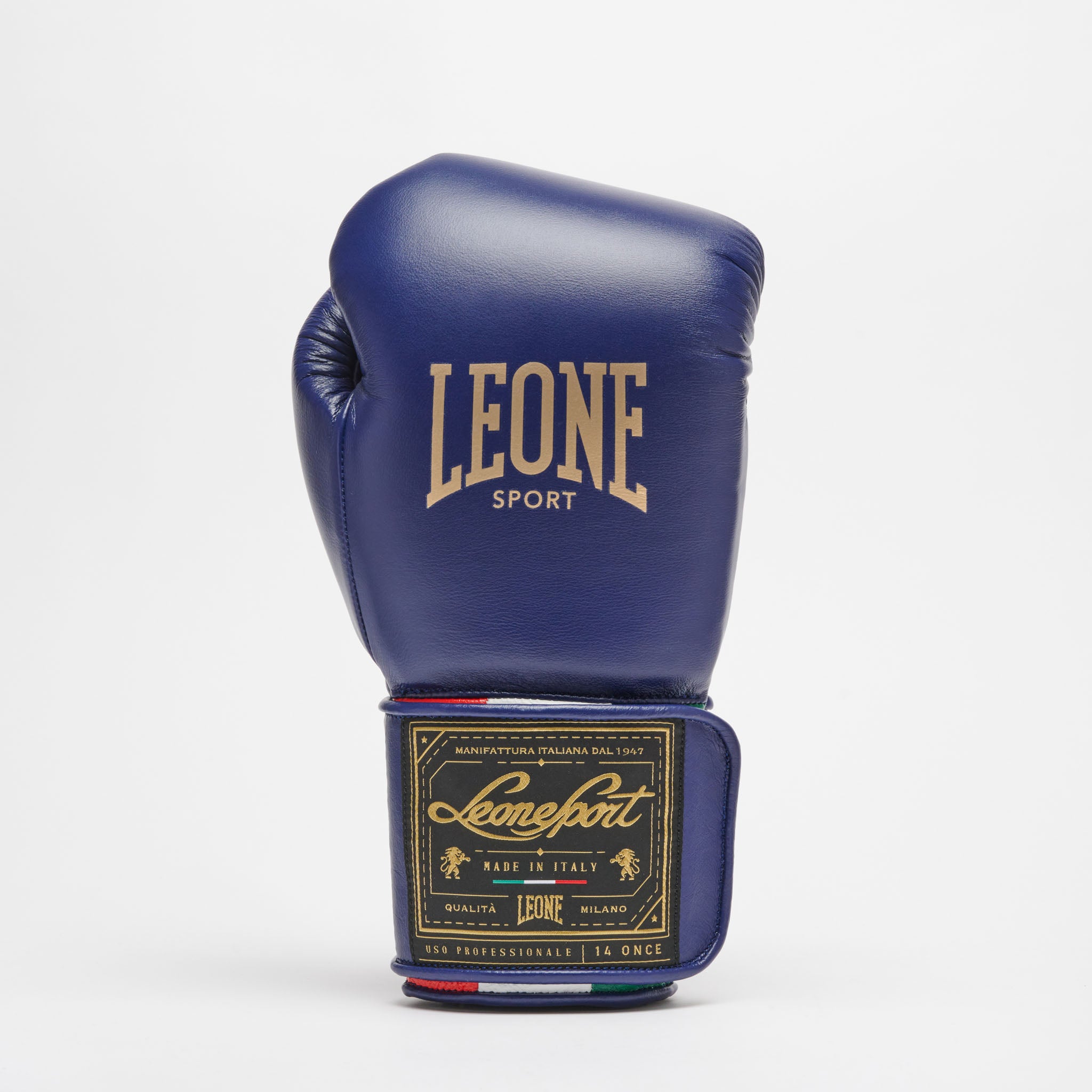 ORLANDO TRICOLORE BOXING GLOVES VELCRO GNO03V blue | Leone 1947